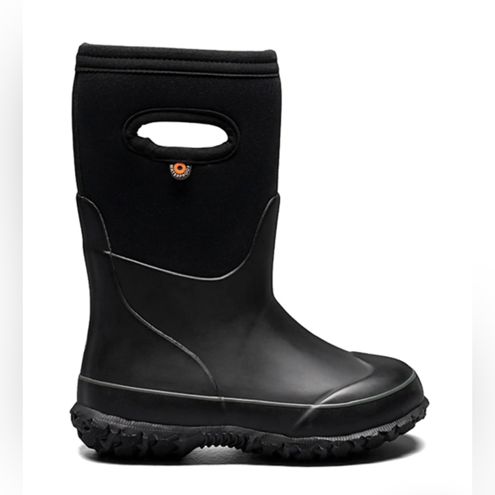 📌SOLD📌 BOGS KIDS GRASP BLACK PULL-ON INSULATED RAIN / SNOW BOOTS🆕 - Picture 2 of 6